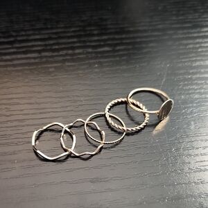 Dainty Gold-Tone Ring Set